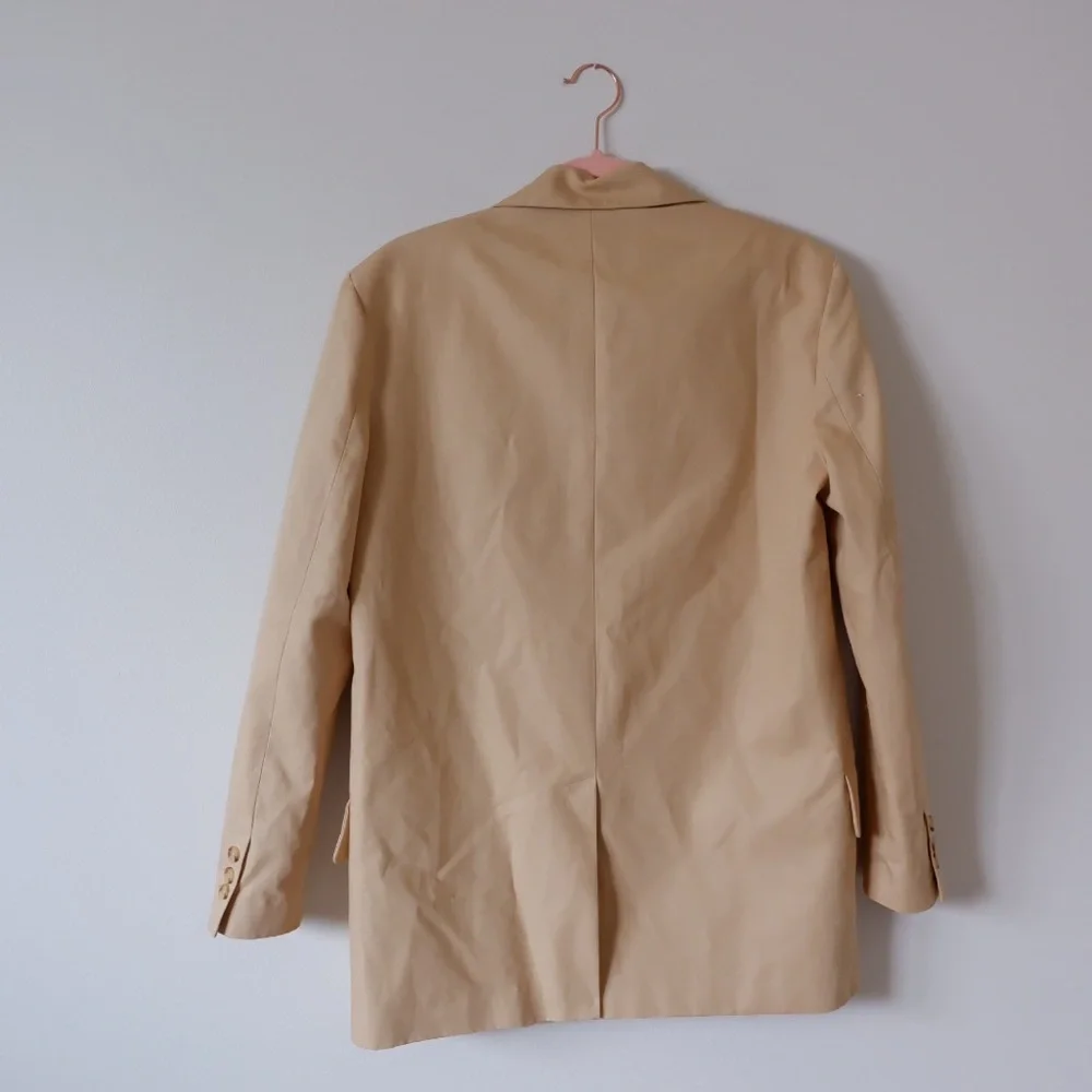 ZARA RUSTIC LINEN BLAZER - Picture 6 of 7